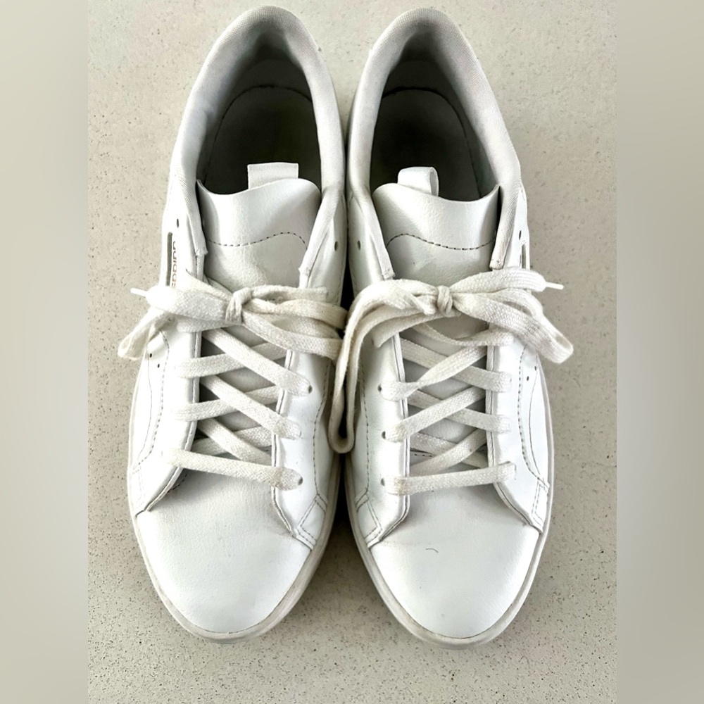 Adidas White Leather Women's Sneakers